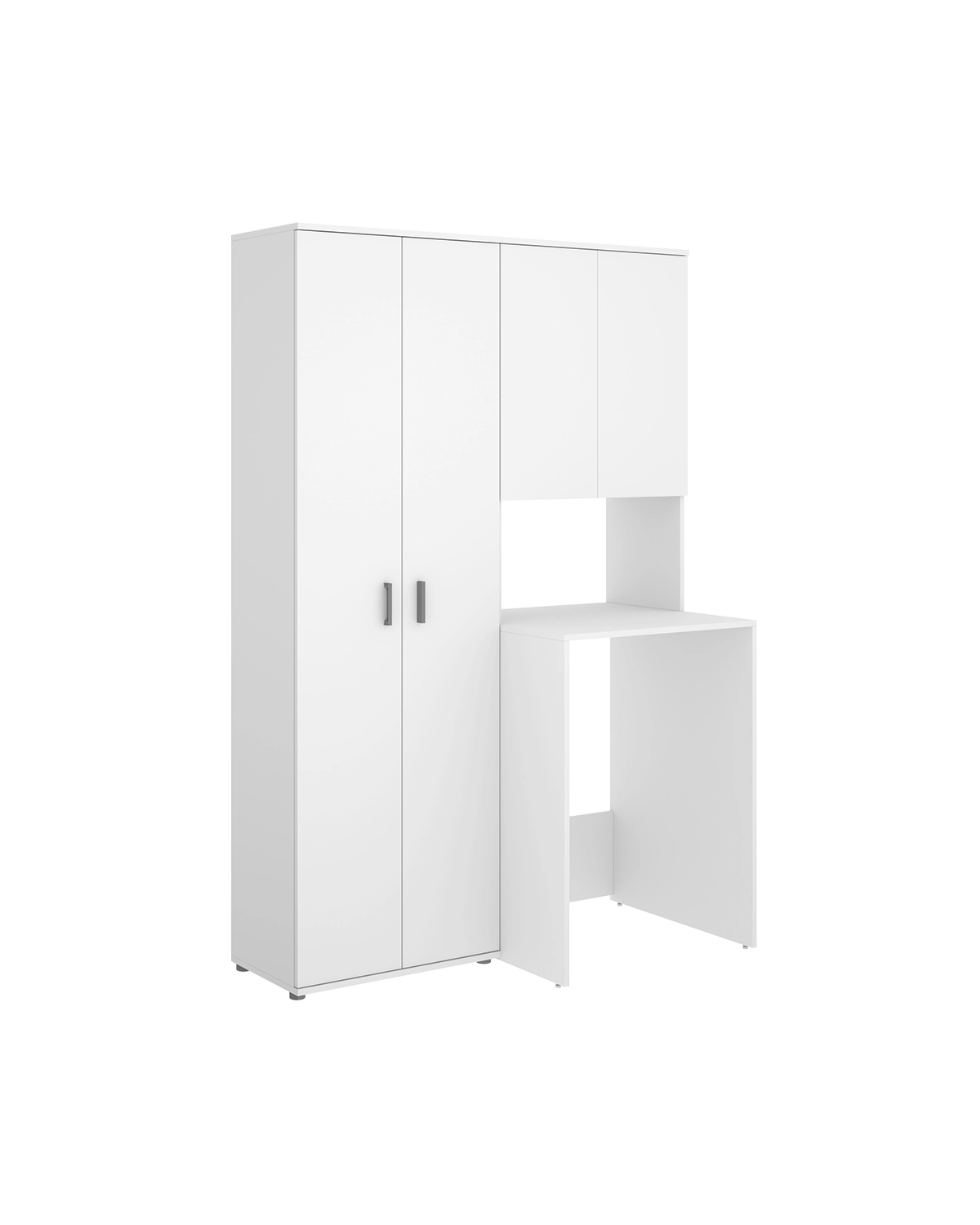 Armario para lavadora con modulo alto y armario auxiliar 2 puertas Fit