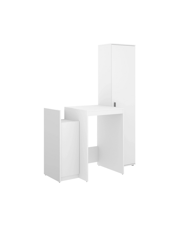 Armario Lavadora con modulo bajo y columna auxiliar 1 puerta Fit