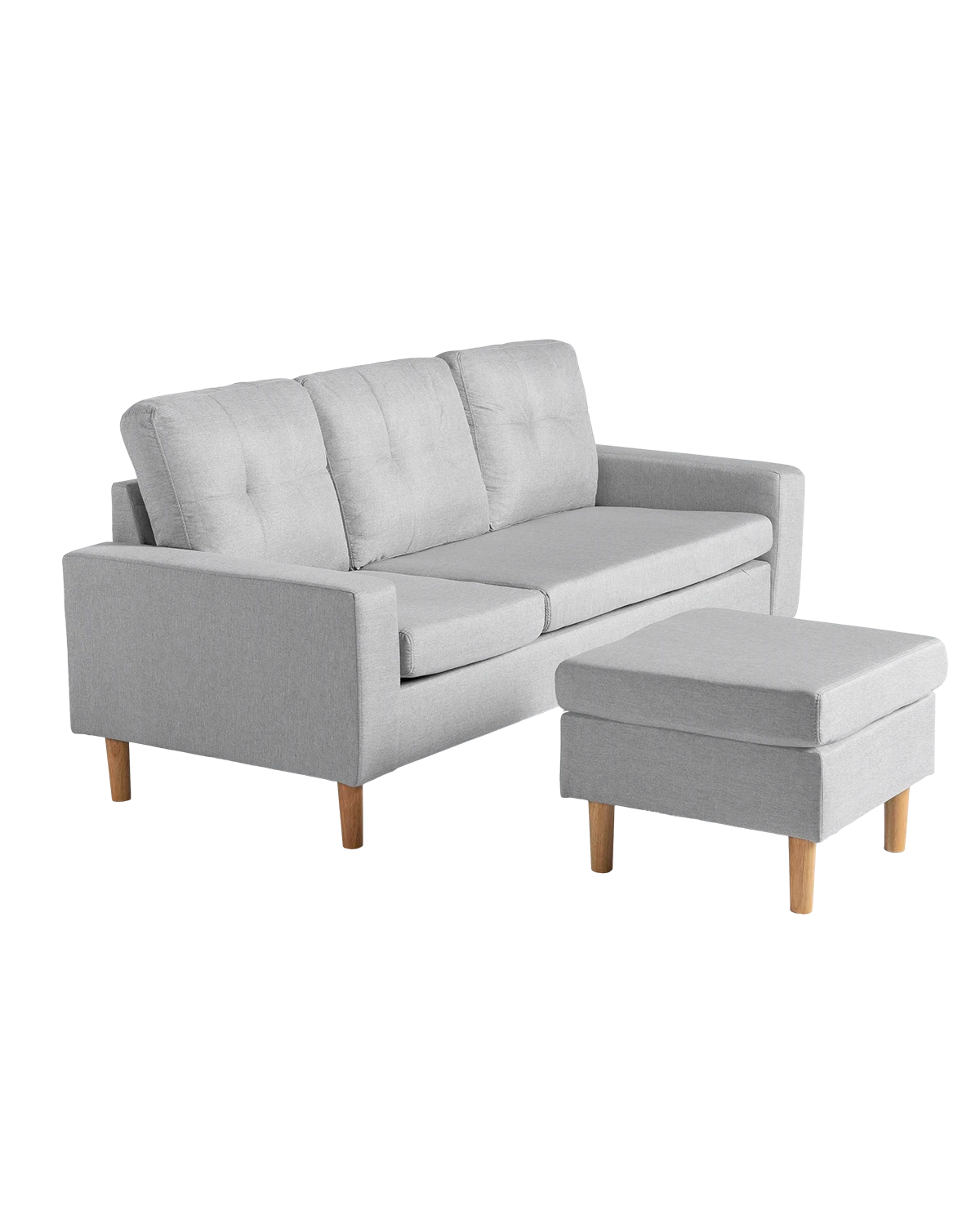 Sofá com chaise longue reversível Tabitha