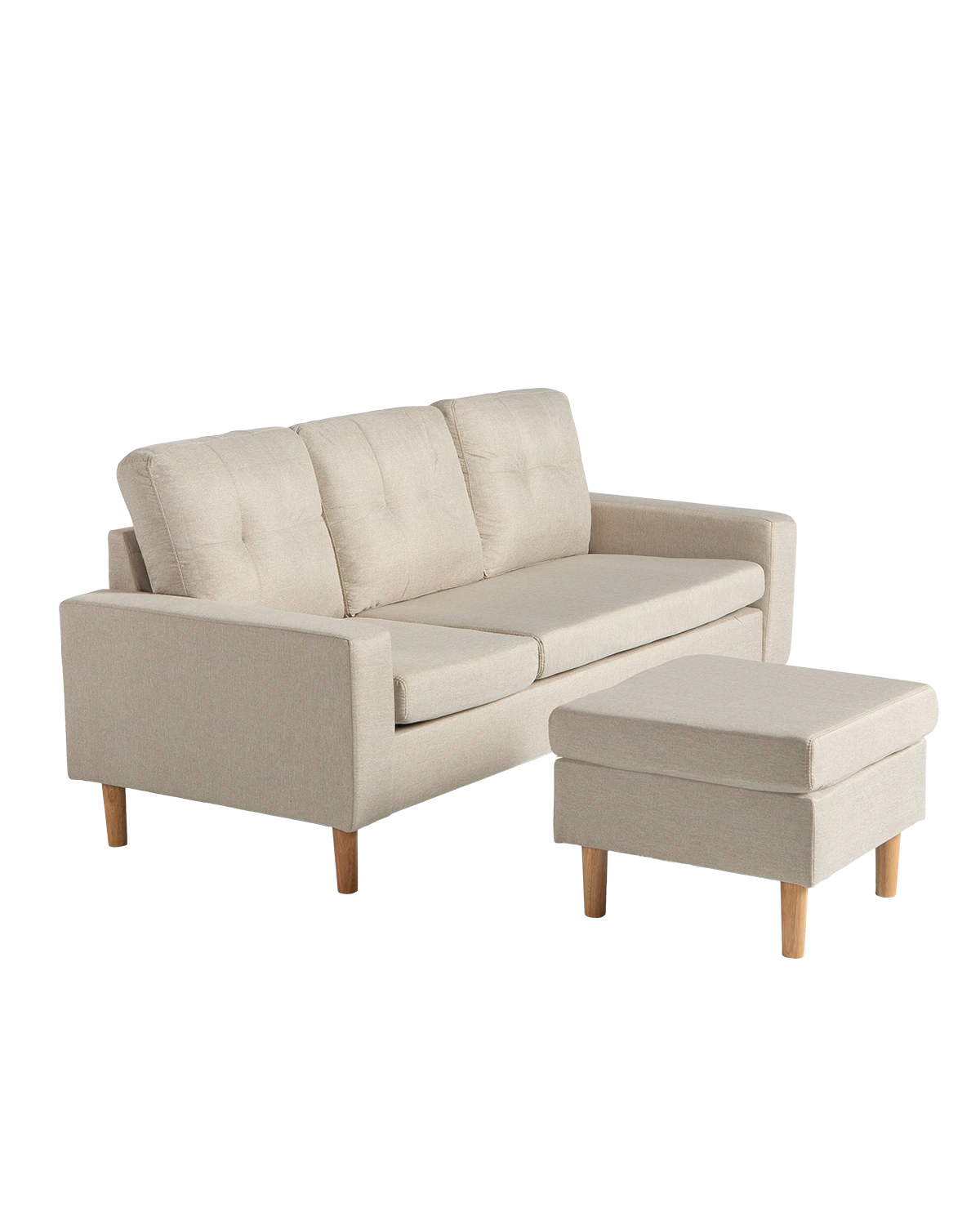 Sofá com chaise longue reversível Tabitha