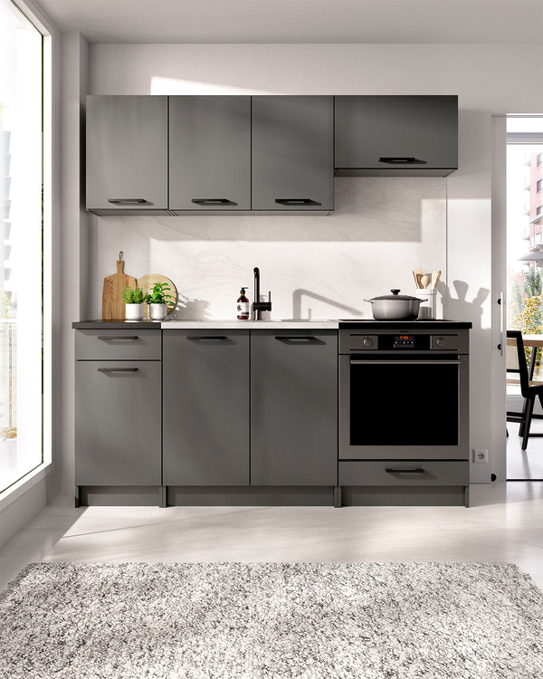 Cozinha modular Kirsten com módulo de forno