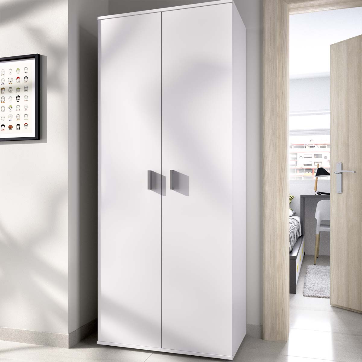 Armário multiusos de portas de batente Fit