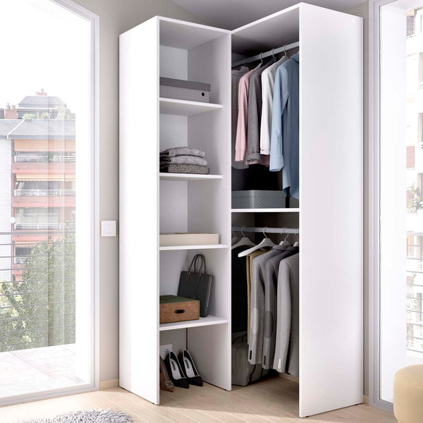Roupeiro de canto com coluna Suit