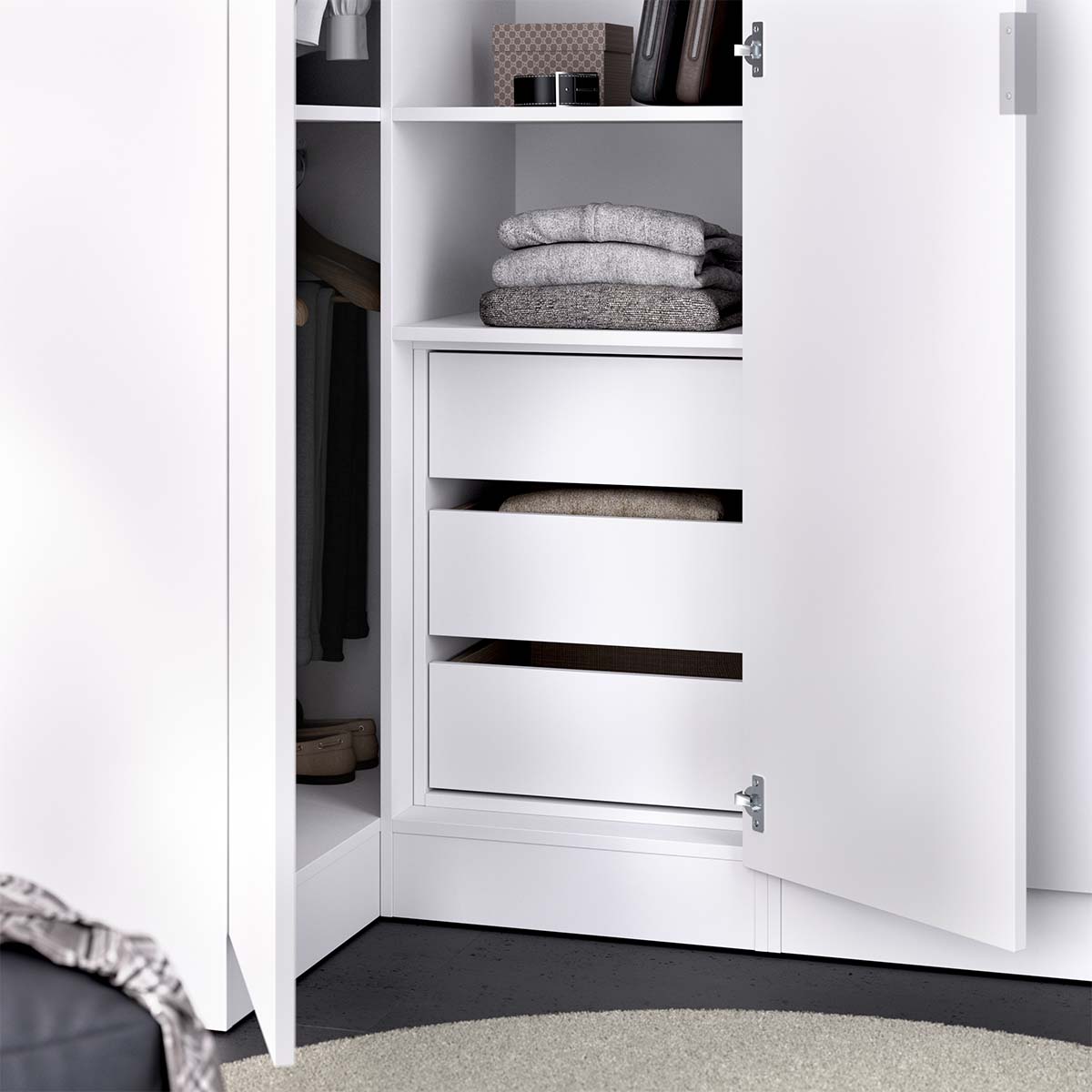 Gaveta interior para armário