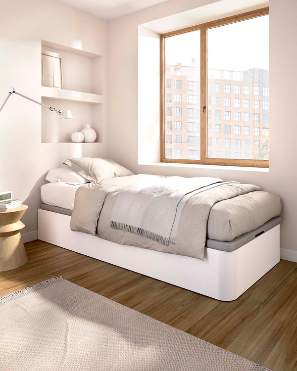 Cama individual rebatível Round