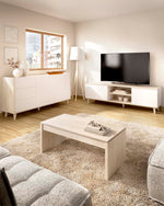 Branco e Carvalho Natural