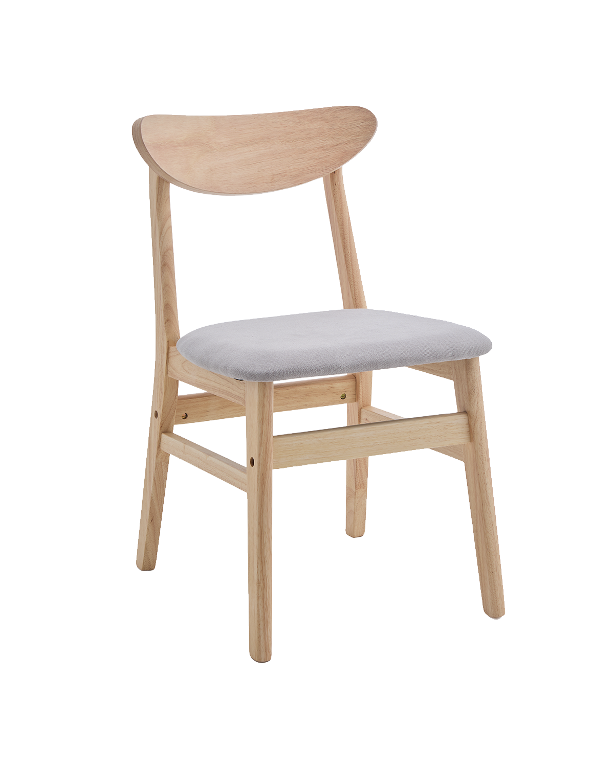 Conjunto de 2 cadeiras de sala de jantar em madeira Tanya