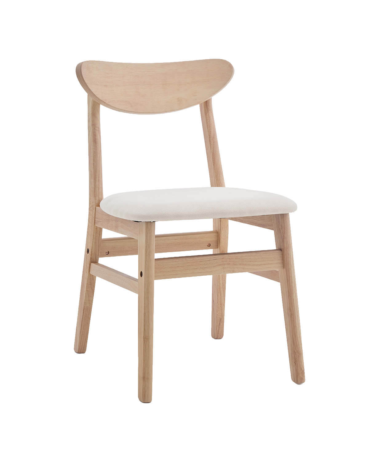Conjunto de 2 cadeiras de sala de jantar em madeira Tanya