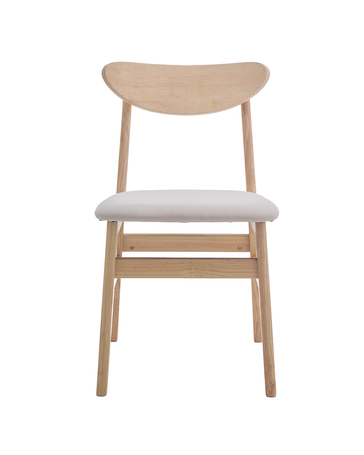 Conjunto de 2 cadeiras de sala de jantar em madeira Tanya