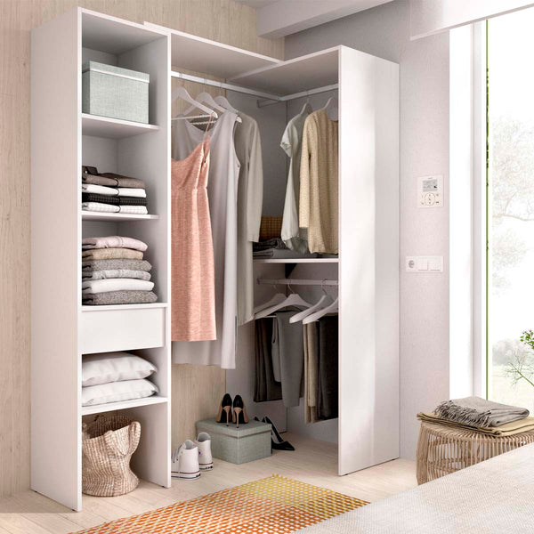 Armário closet ajustável com dupla montagem Suit