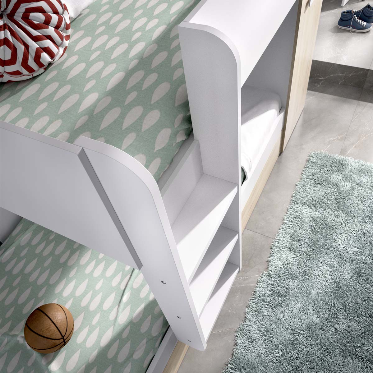 Cama de beliche tripla Tom