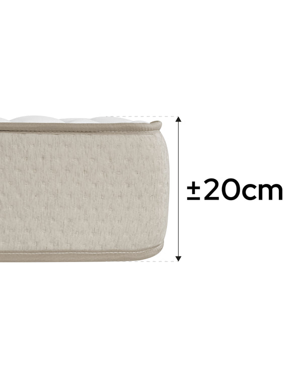 Pack somier lama ancha Kerry con Colchón viscoelástico Nova plus - 20 cm Altura 105 x 190 cm