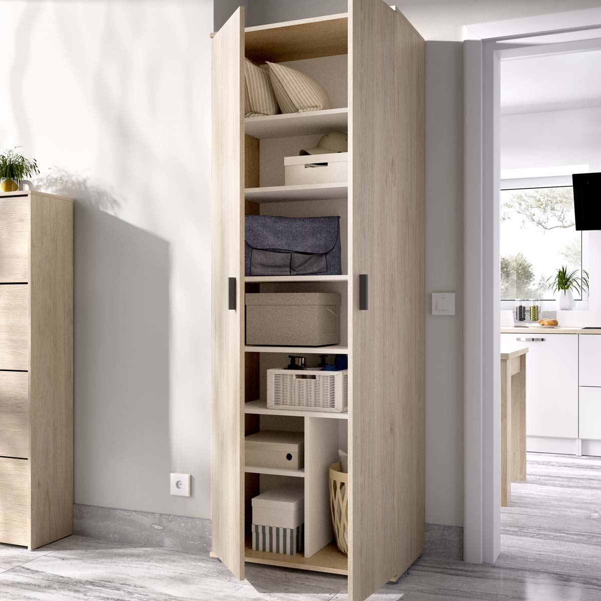 Armário multiusos de portas de batente Fit