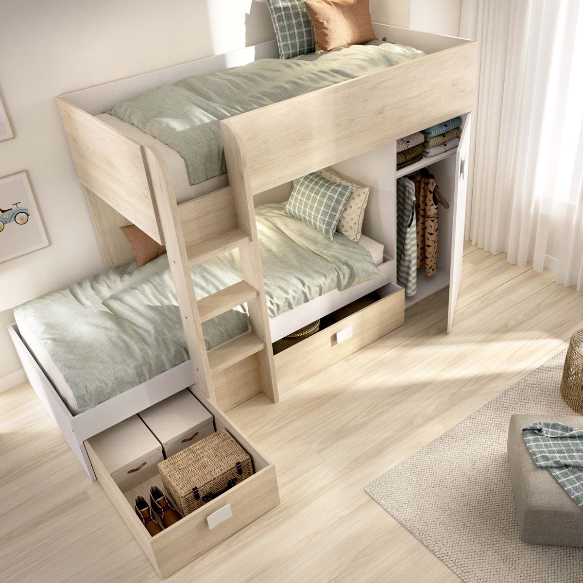 Cama de beliche reversível Move