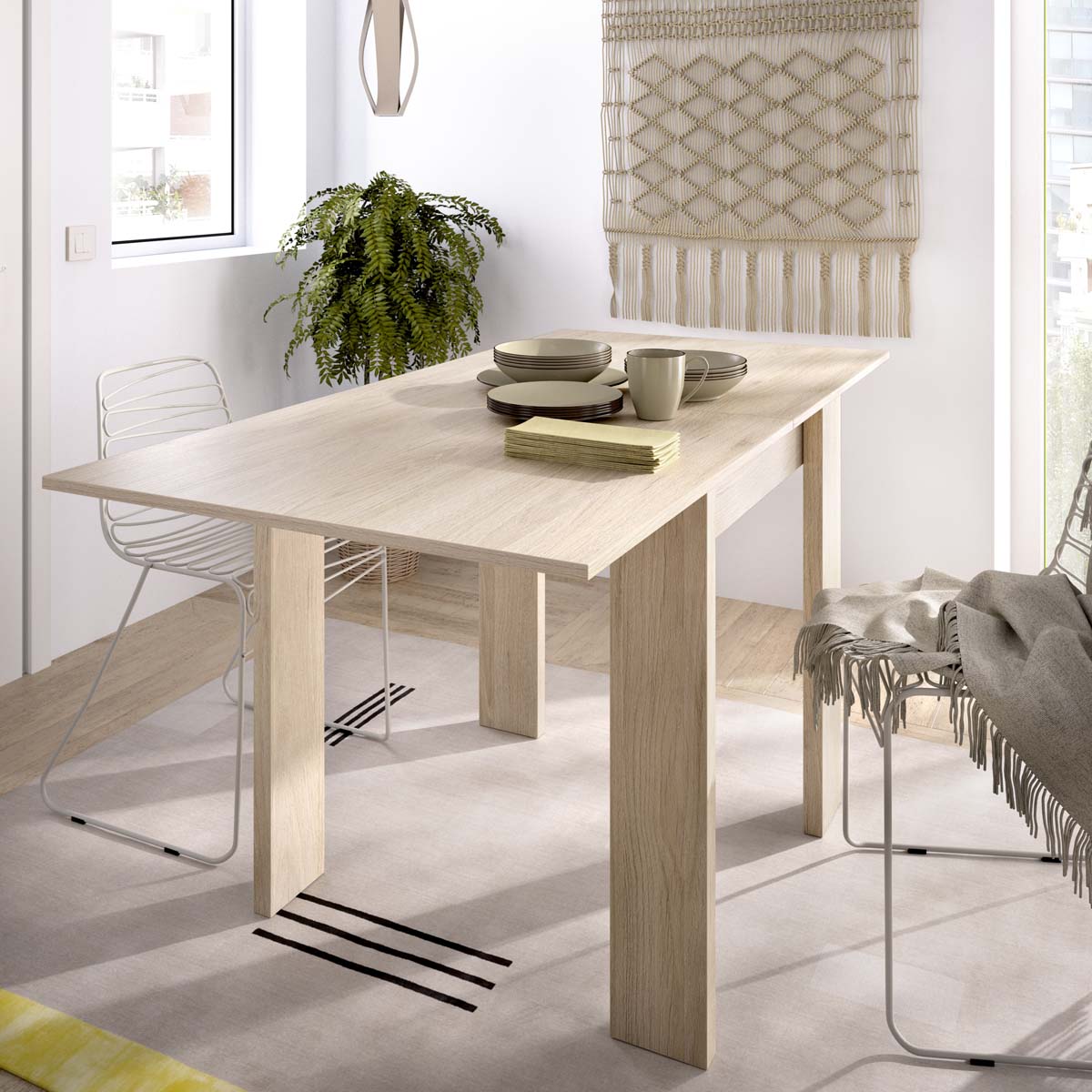 Mesa de jantar/apoio extensível Bok