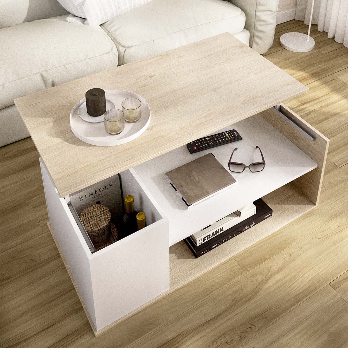 Mesa de centro elevatória Bari