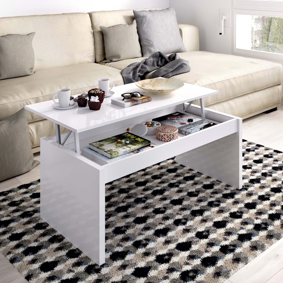 Mesa de centro elevatória Side