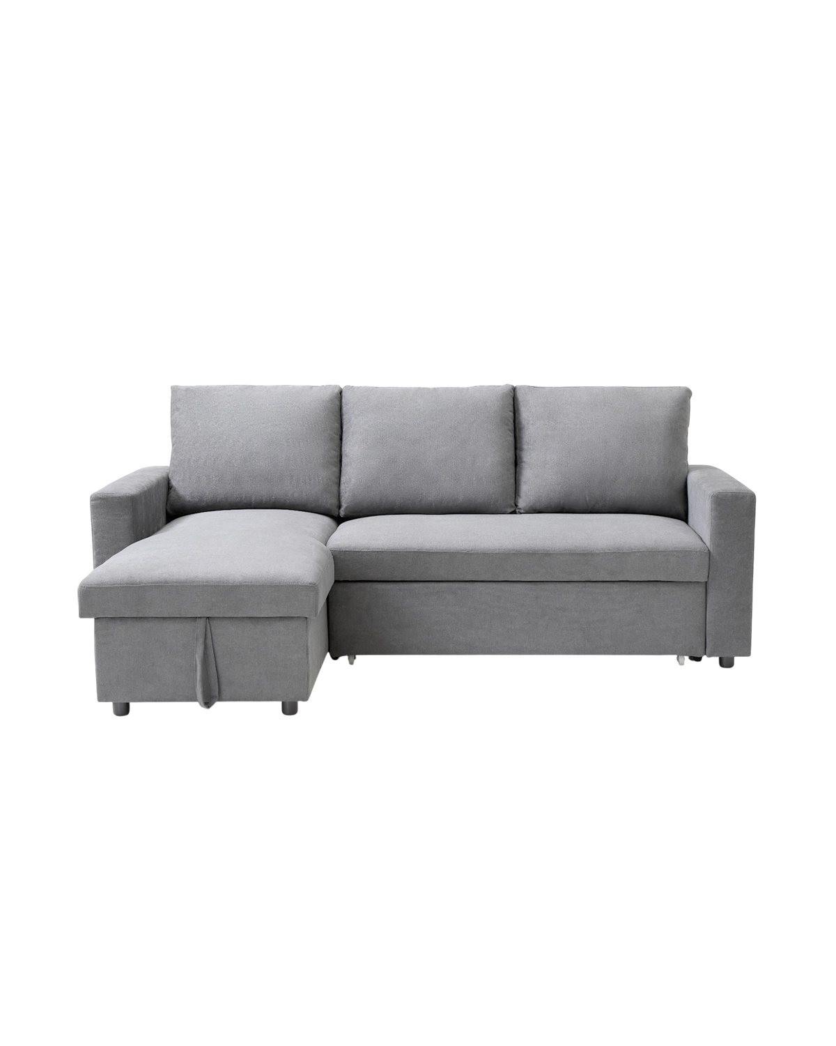 Sofá-cama com chaise longue reversível e arrumação Ivy