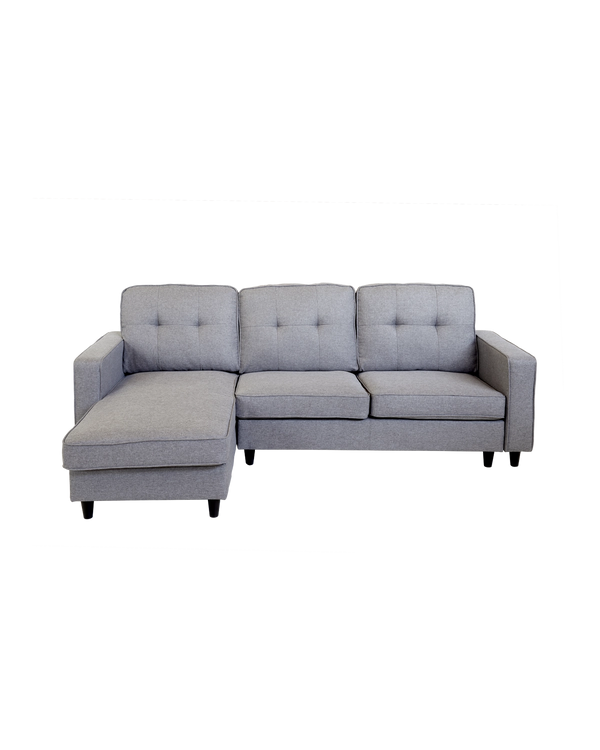 Sofá com chaise longue reversível Karla