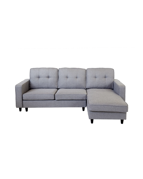 Sofá com chaise longue reversível Karla