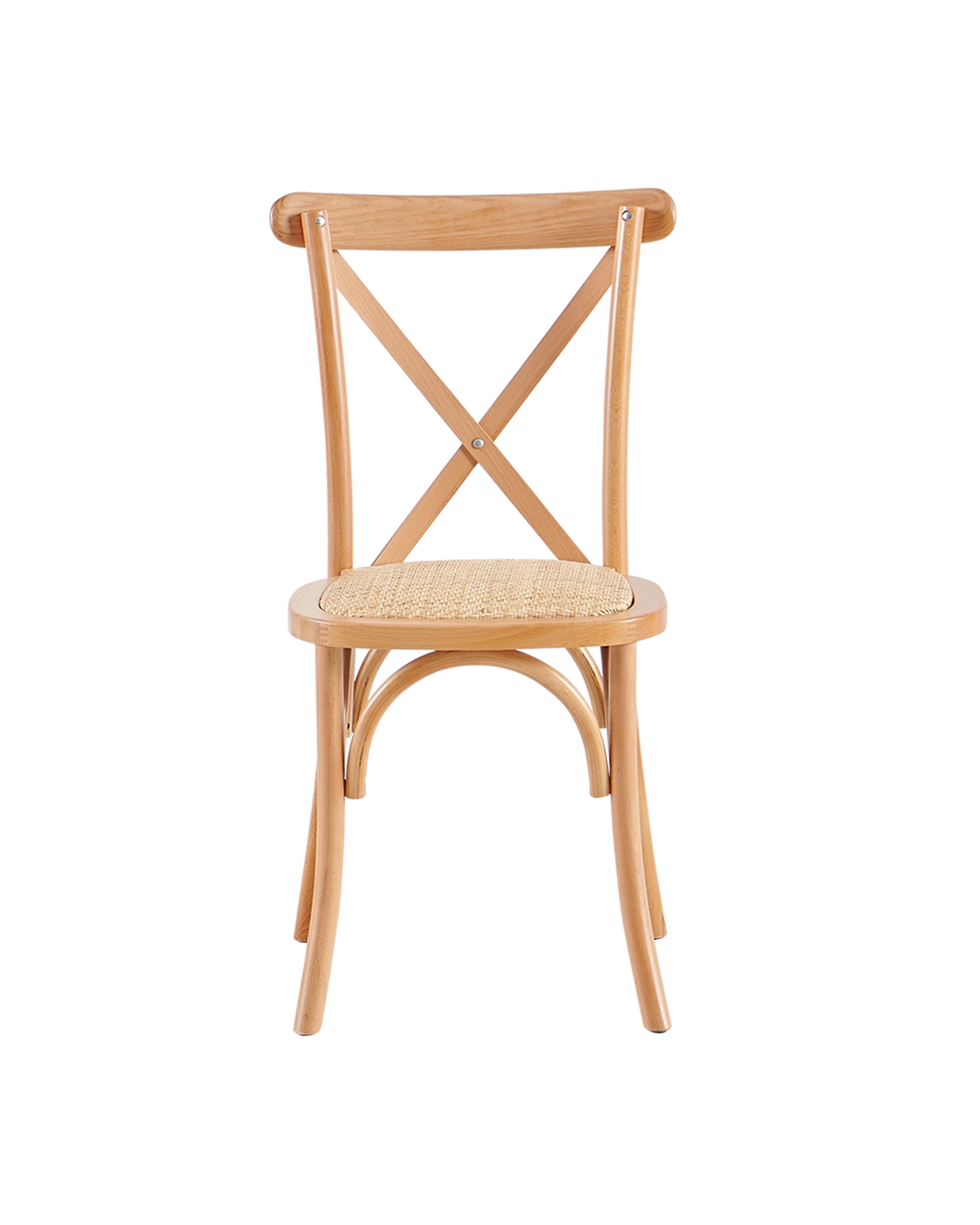 Conjunto de 2 cadeiras de sala de jantar em madeira Cruz
