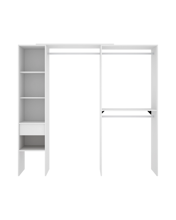 Armário closet ajustável com dupla montagem Suit