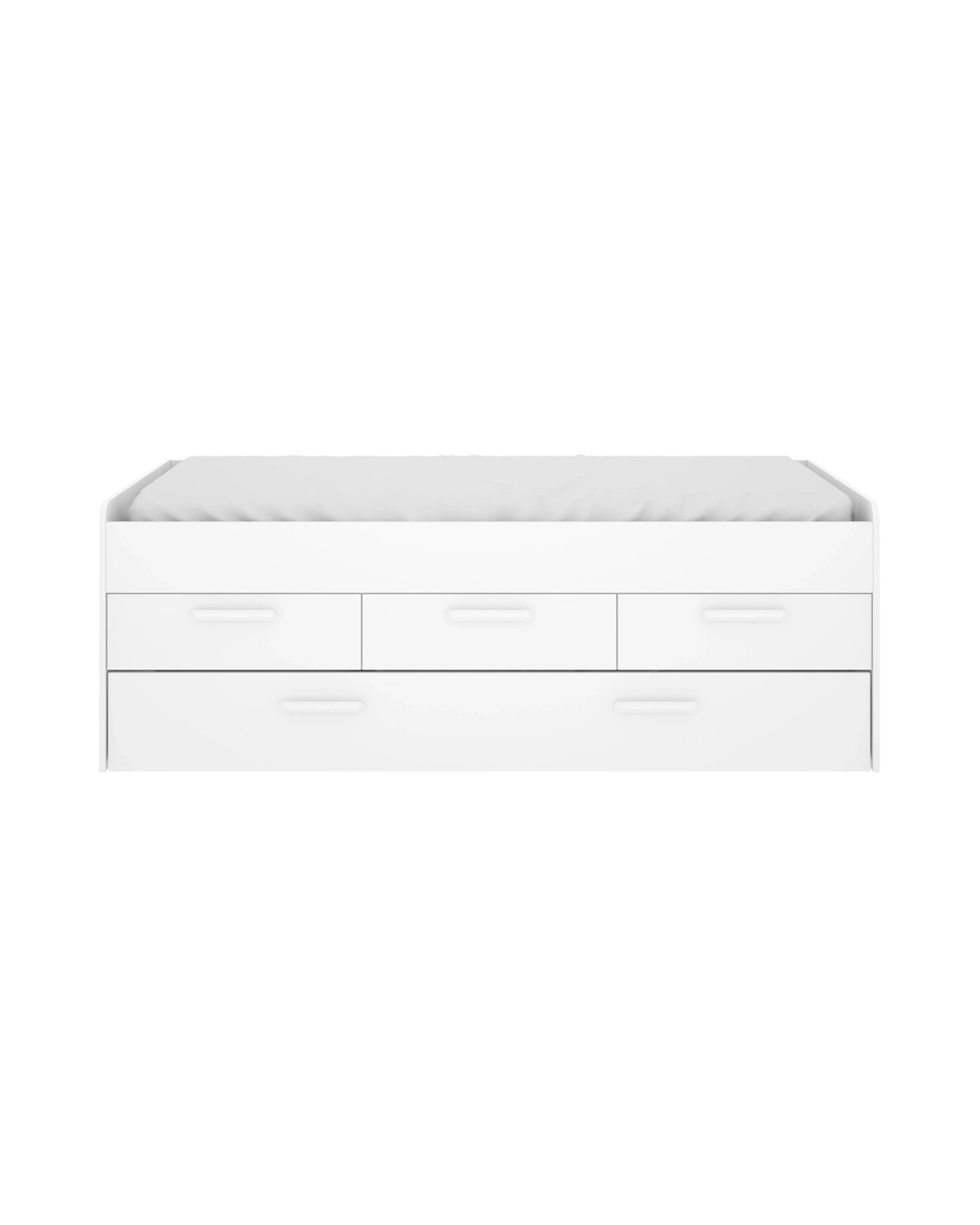 Cama de arrumação com três gavetas Leka