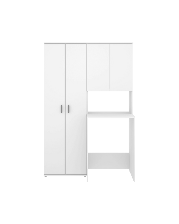 Armario para lavadora con modulo alto y armario auxiliar 2 puertas Fit