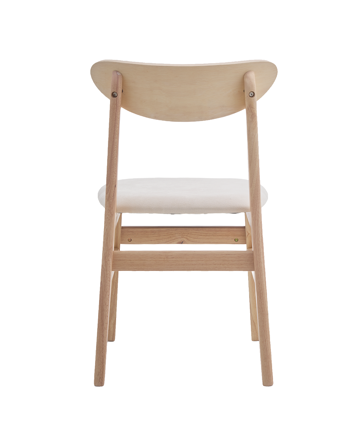 Conjunto de 2 cadeiras de sala de jantar em madeira Tanya