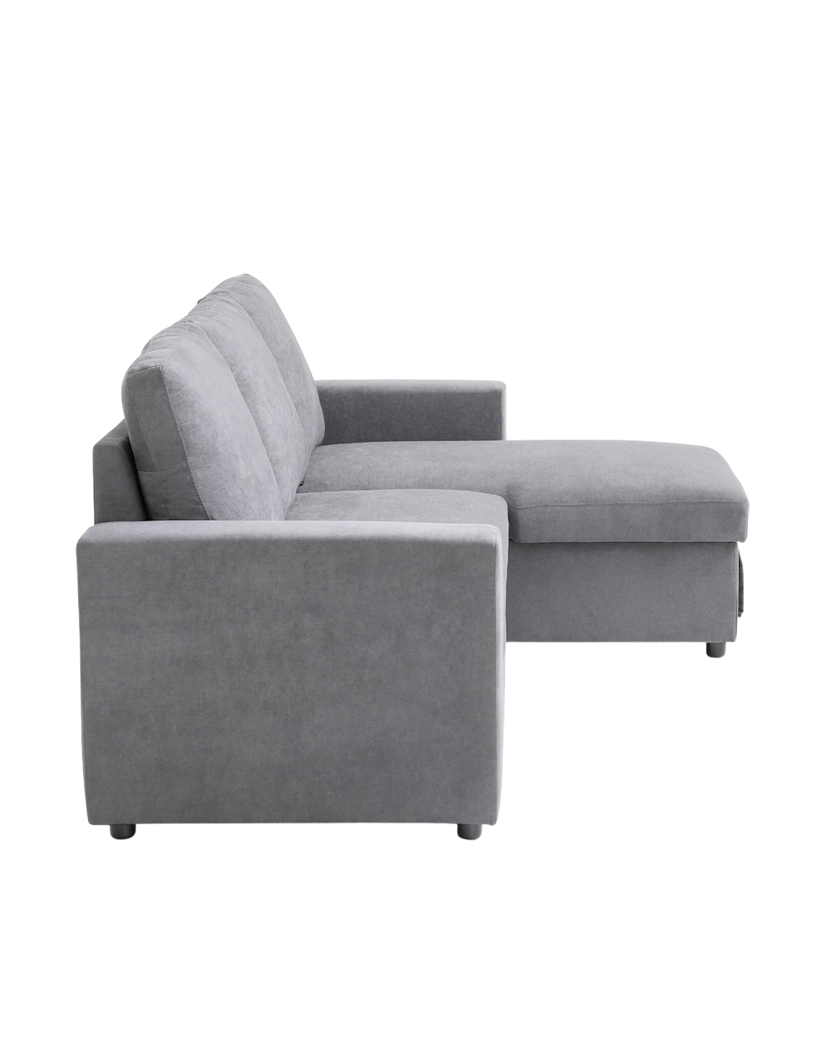 Sofá-cama com chaise longue reversível e arrumação Ivy