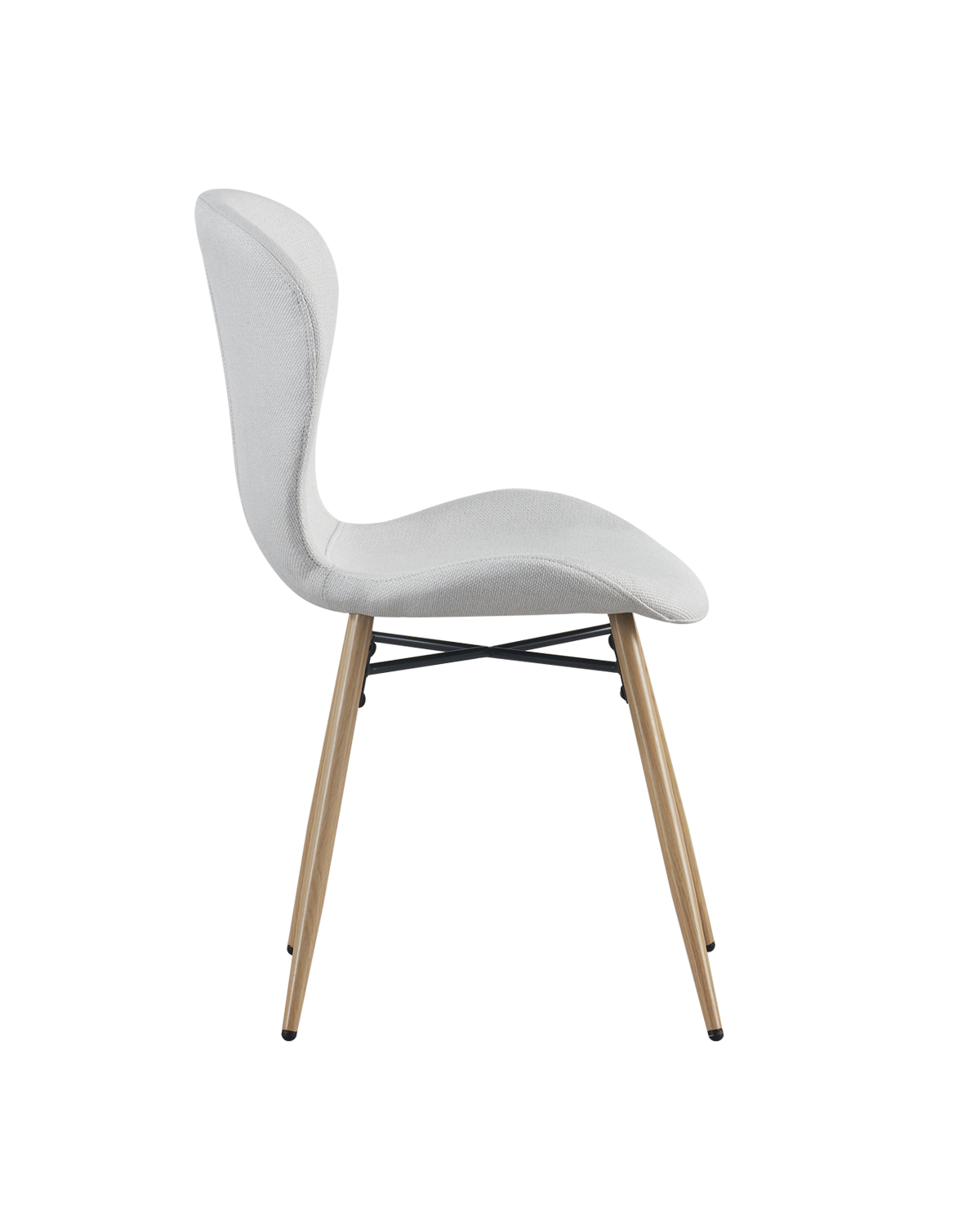 Conjunto de 4 cadeiras de sala de jantar estofadas Helene