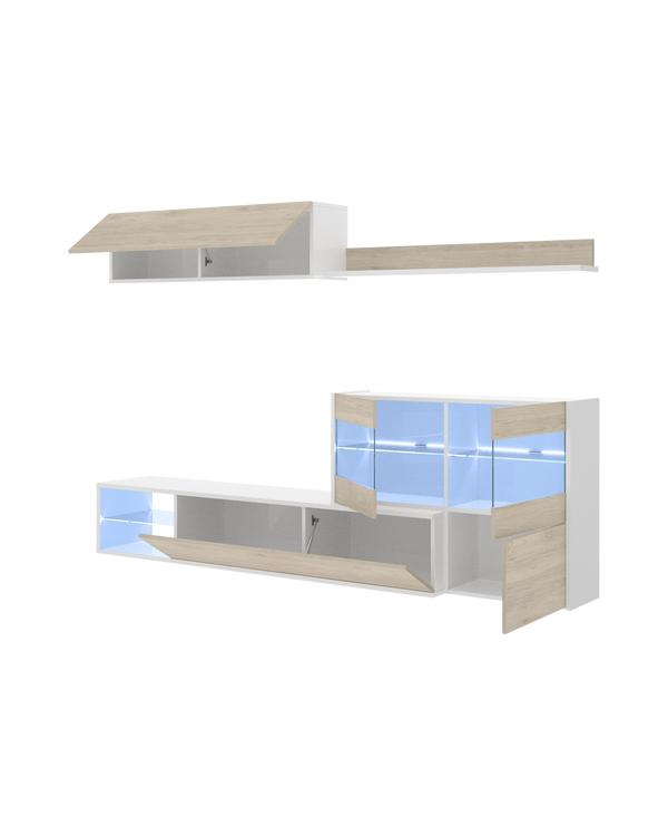 Móvel de sala com luz Uma