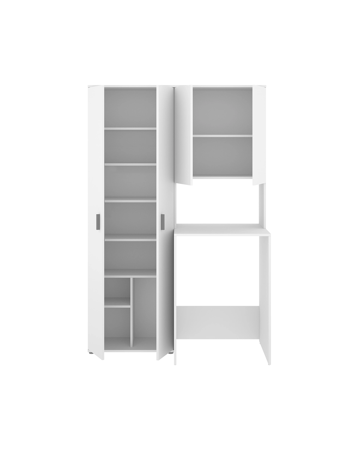 Armario para lavadora con modulo alto y armario auxiliar 2 puertas Fit