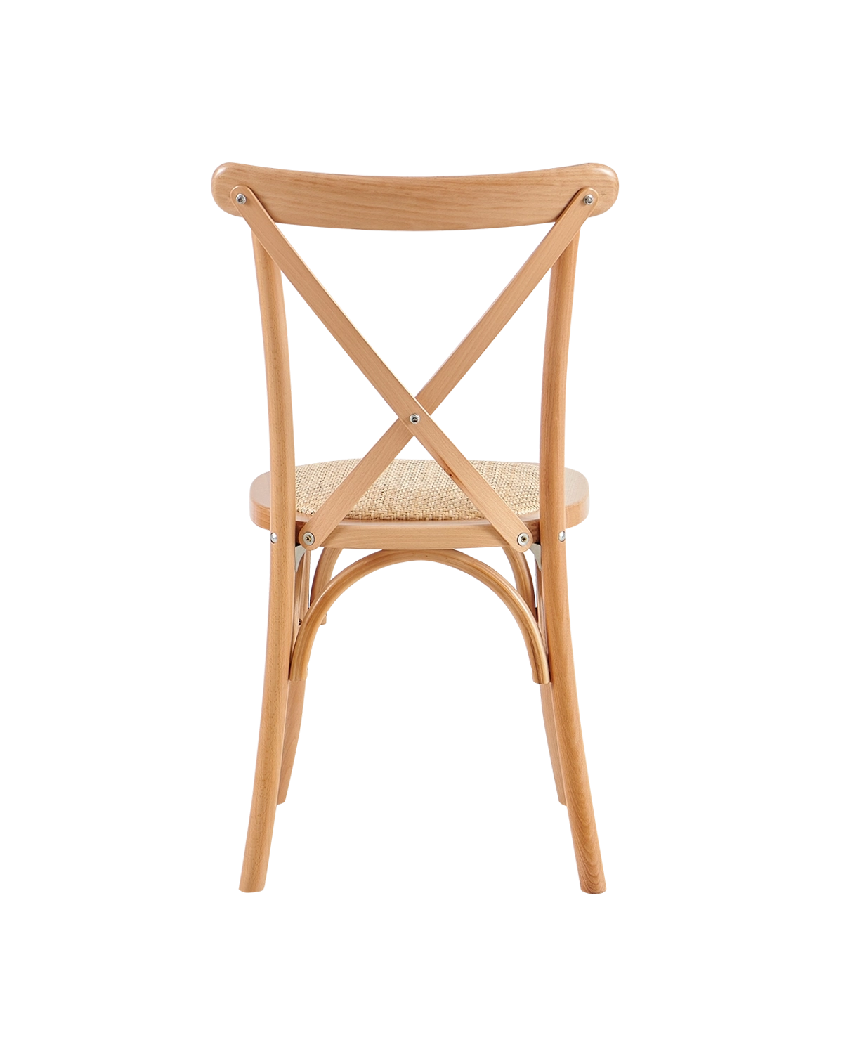 Conjunto de 2 cadeiras de sala de jantar em madeira Cruz