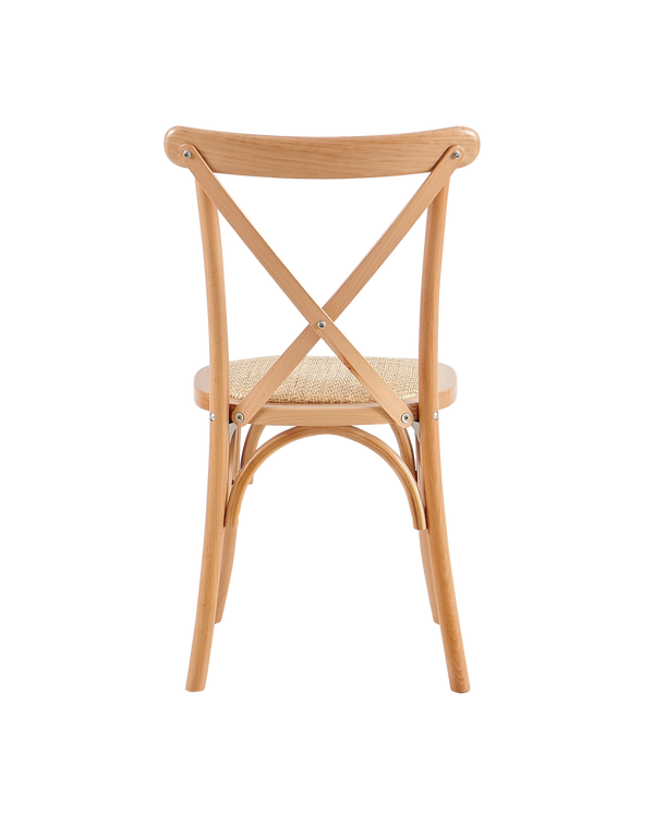 Conjunto de 2 cadeiras de sala de jantar em madeira Cruz