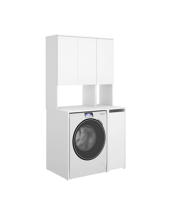 Armario para lavadora con modulo alto y mueble bajo auxiliar Fit