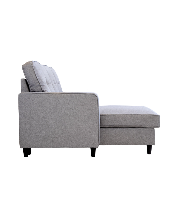 Sofá com chaise longue reversível Karla