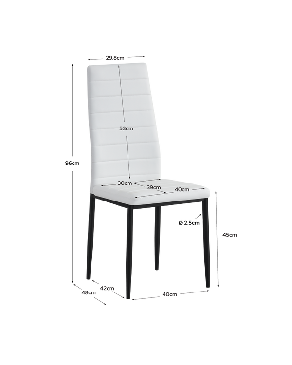 Pack de poupança com mesa extensível Kiona e cadeiras Corina