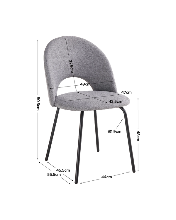 Pack de poupança de mesa extensível Elvia e cadeiras Lupe