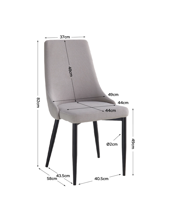 Pacote poupança de mesa extensível Ebony e cadeiras Agnes