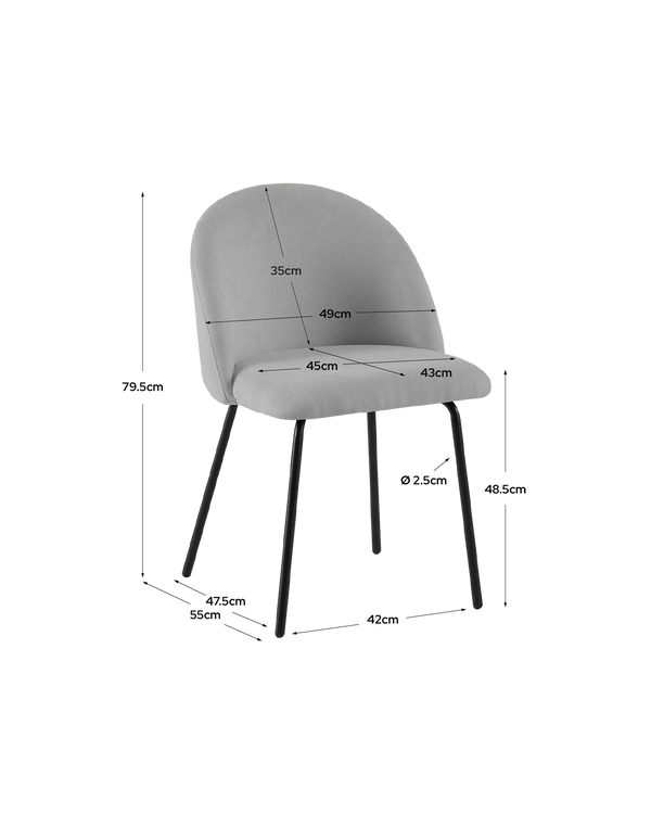 Pacote de poupança com mesa Bertha e cadeiras Grace