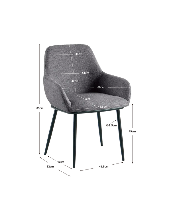 Conjunto de mesa Bethany e cadeiras Verna