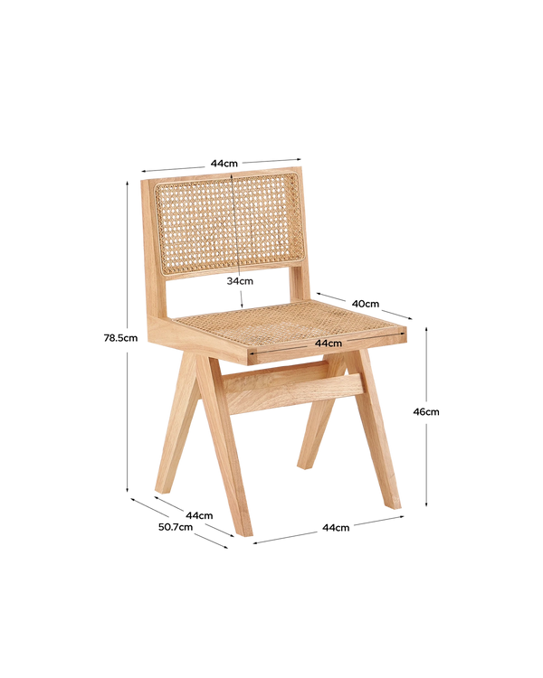 Conjunto de mesa Gina e cadeiras Alana