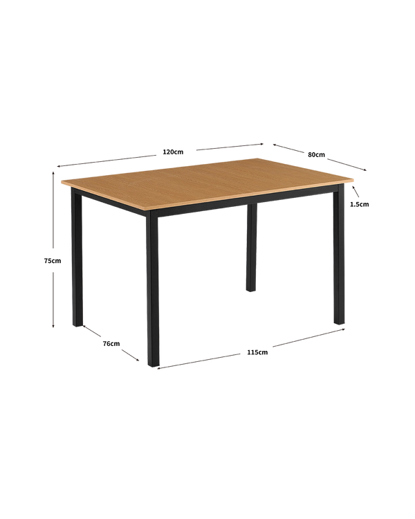 Mesa de jantar retangular Elba