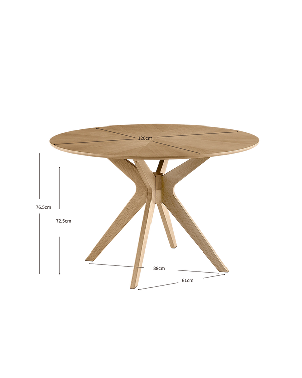 Conjunto de mesa Gina e cadeiras Alana