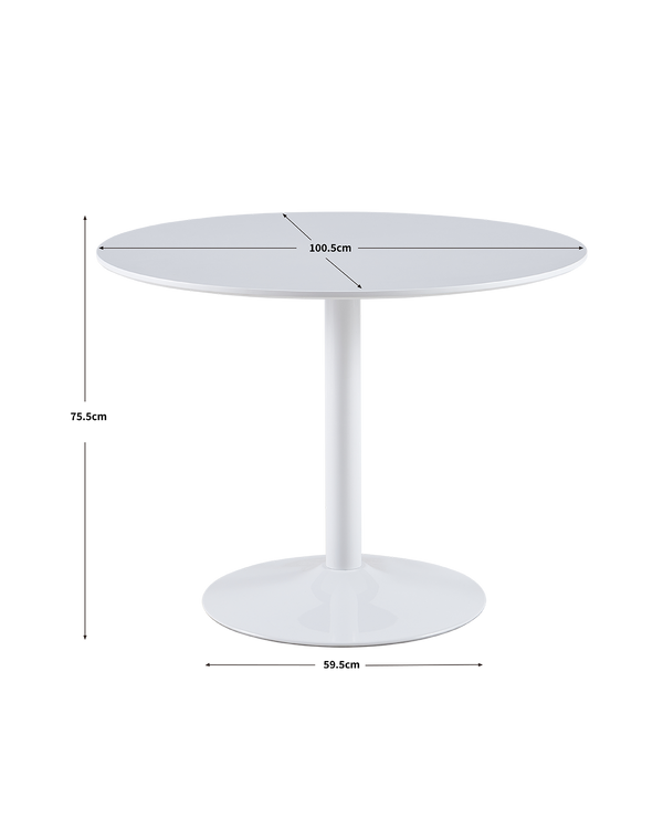 Mesa de jantar redonda Sybil