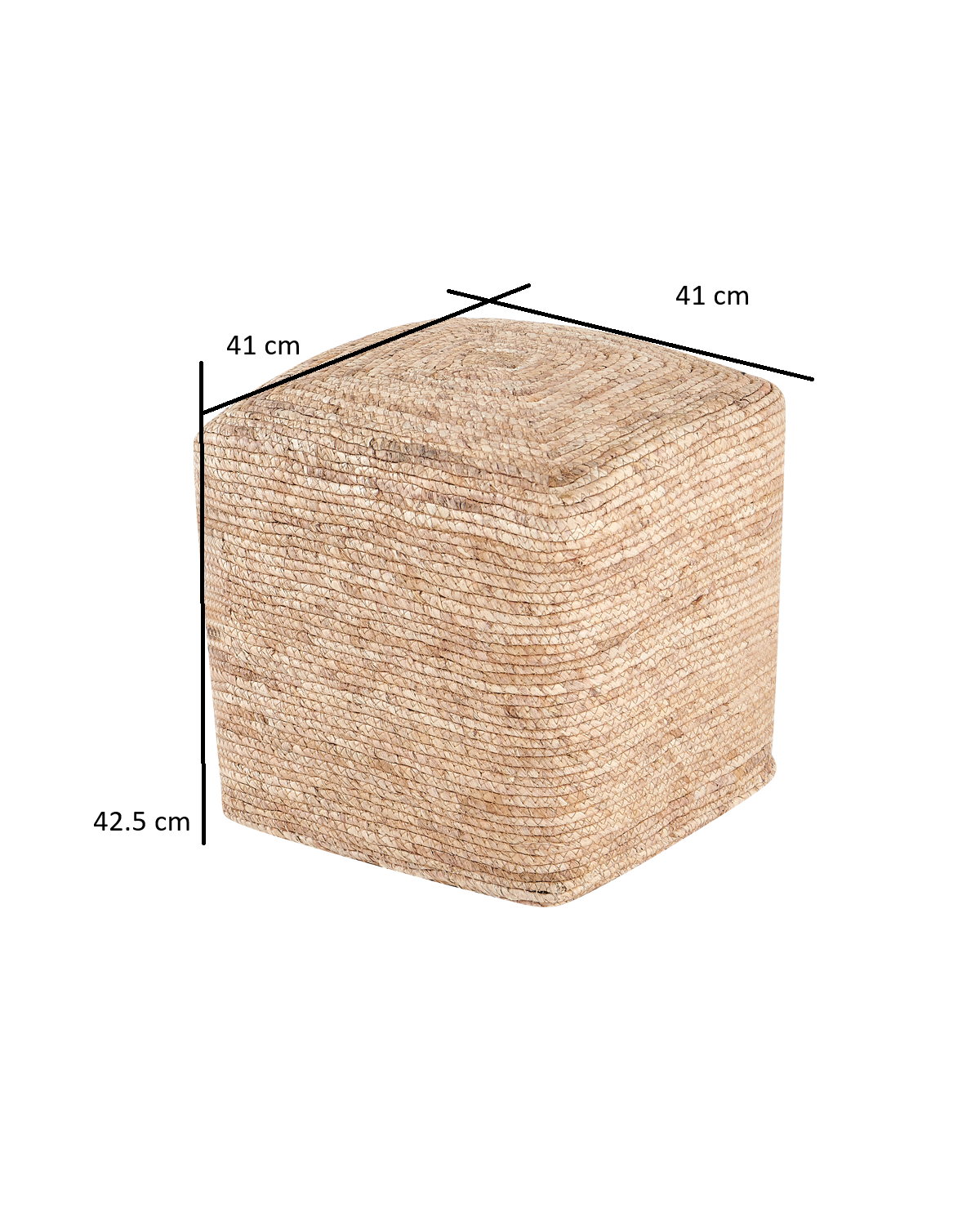 Puff em rotim natural Suzzette