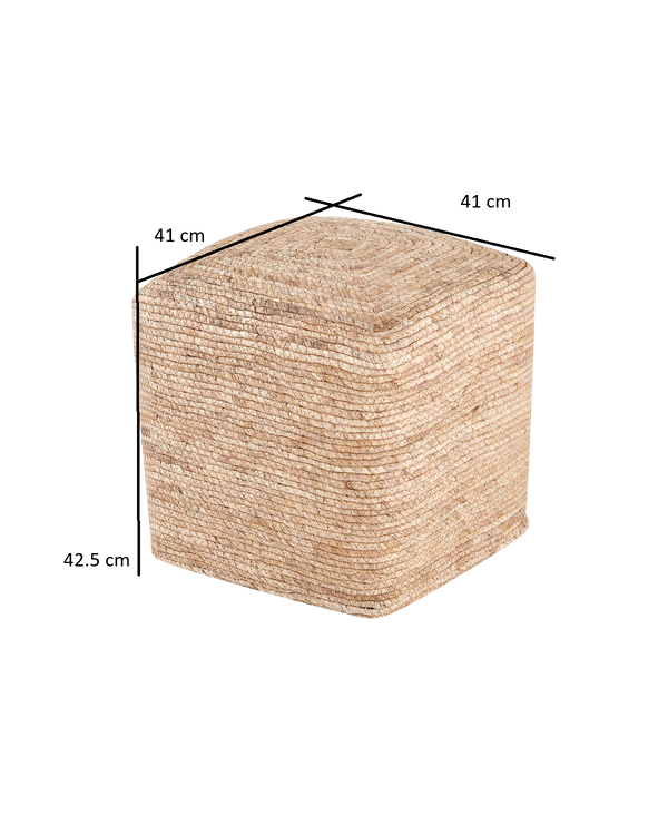 Puff em rotim natural Suzzette