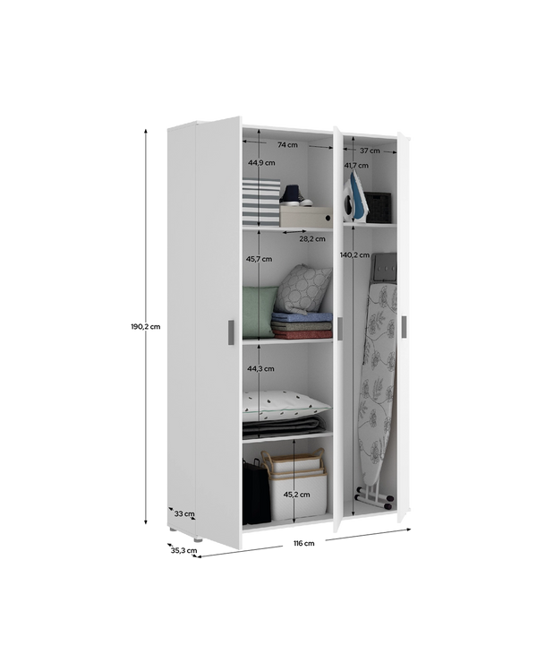Armário multiusos de portas de batente Fit