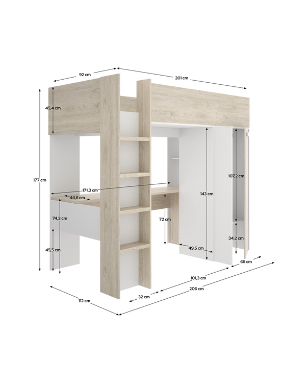 Cama alta Spylo